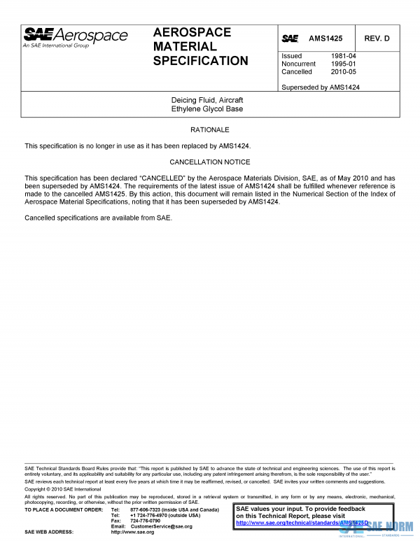 SAE AMS 1425 Series PDF