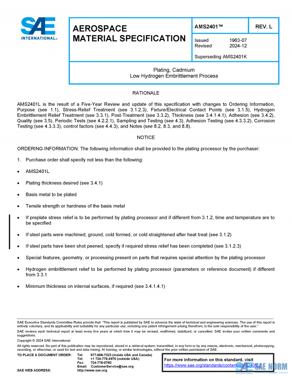 SAE AMS 2401 Series PDF