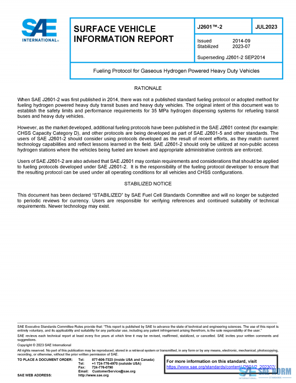 SAE J 2601/2 Series PDF
