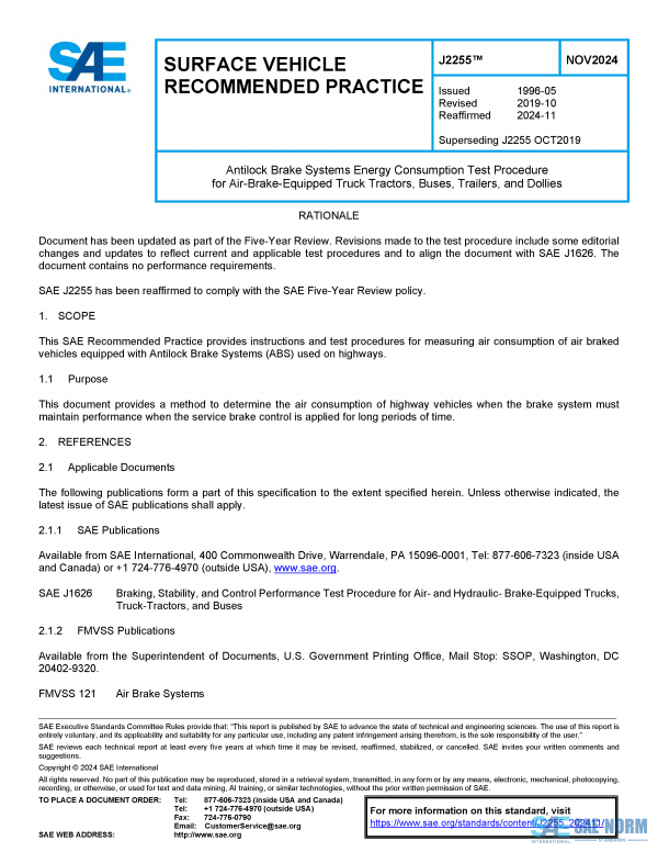 SAE J 2255 Series PDF