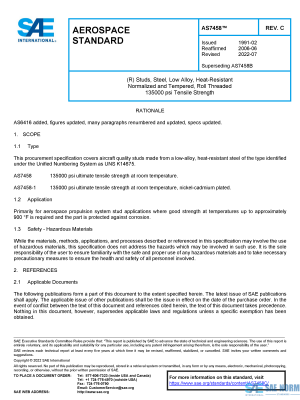 SAE AS 7458 Series PDF