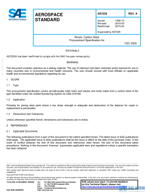 SAE AS 7225 Series PDF
