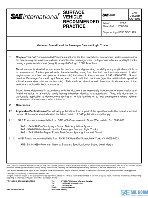 SAE J 1030 Series PDF