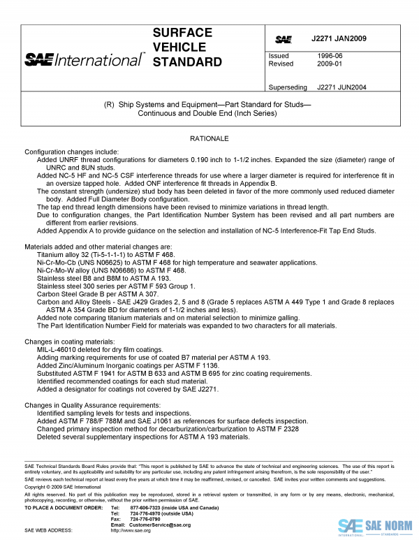 SAE J 2271 Series PDF