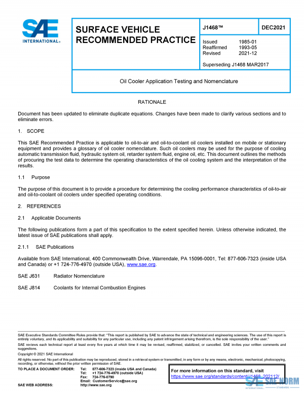SAE J 1468 Series PDF