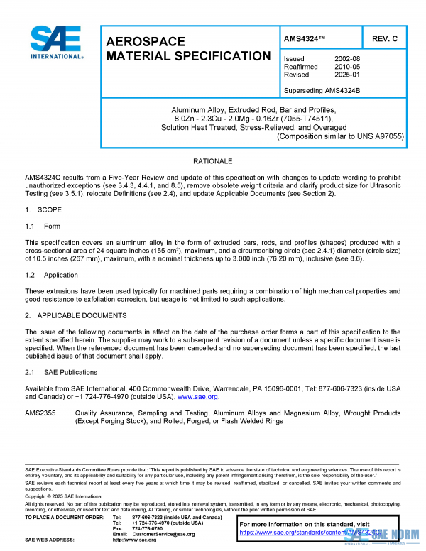 SAE AMS 4324 Series PDF