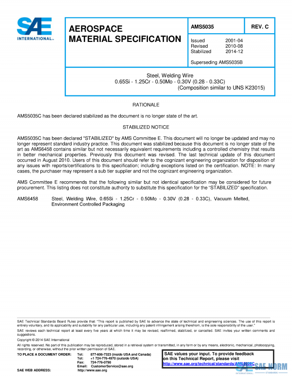SAE AMS 5035 Series PDF