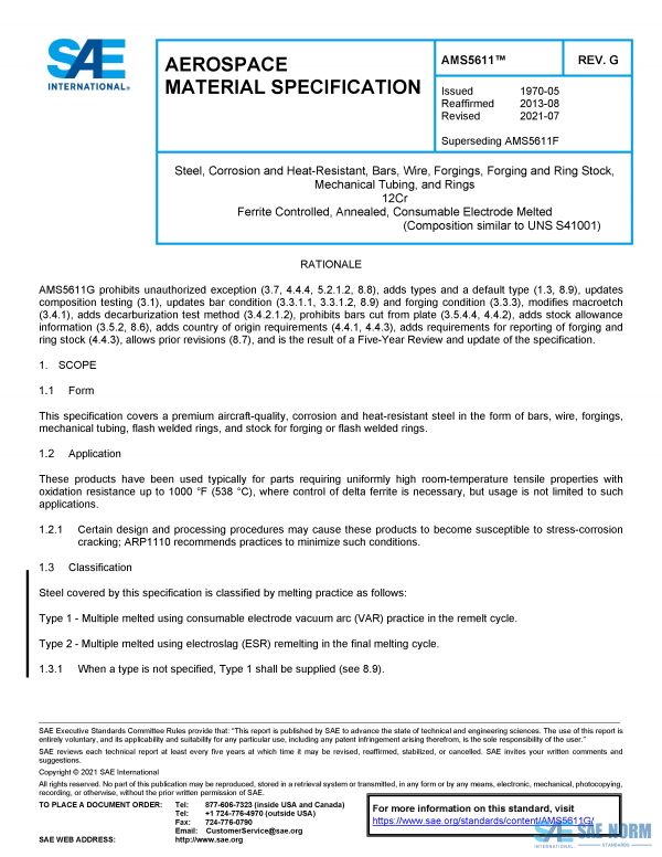 SAE AMS 5611 Series PDF