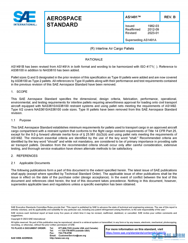SAE AS 1491 Series PDF