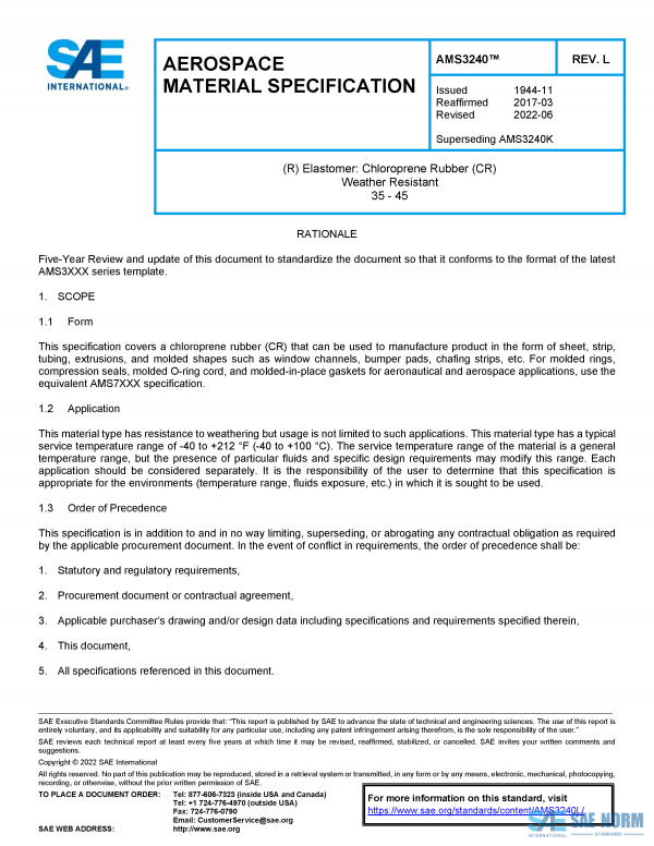 SAE AMS 3240 Series PDF