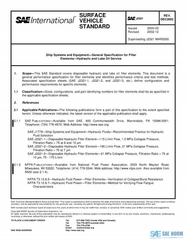 SAE J 2321 Series PDF