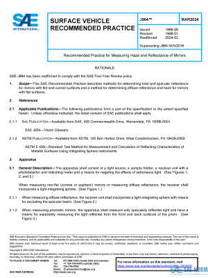 SAE J 964 Series PDF
