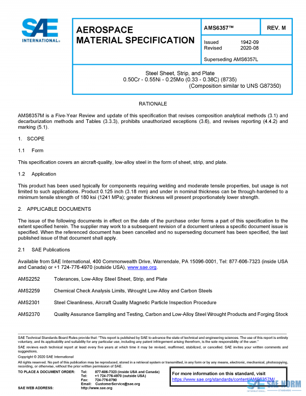 SAE AMS 6357 Series PDF