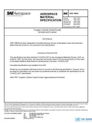 SAE AMS 7880 Series PDF