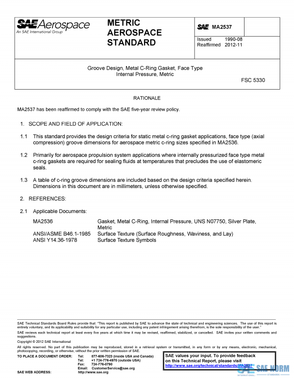 SAE MA 2537 Series PDF