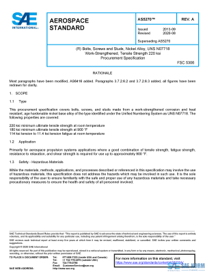 SAE AS 5270 Series PDF