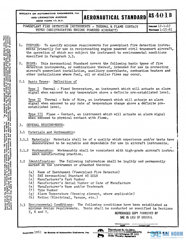 SAE AS 401 Series PDF