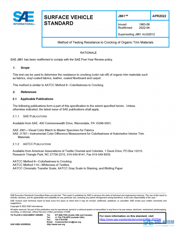 SAE J 861 Series PDF