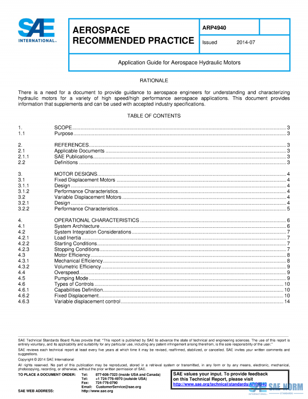 SAE ARP 4940 Series PDF