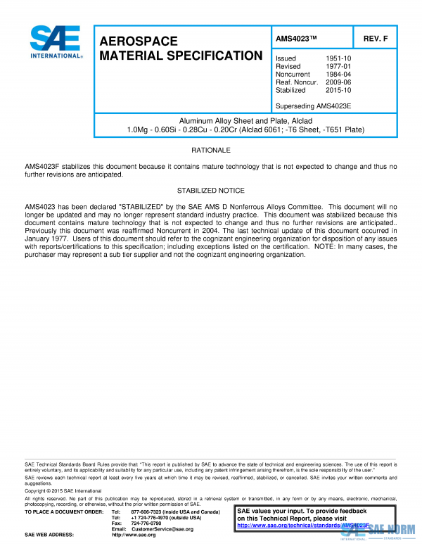 SAE AMS 4023 Series PDF