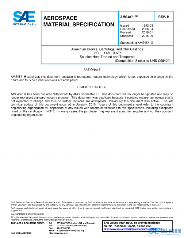 SAE AMS 4871 Series PDF