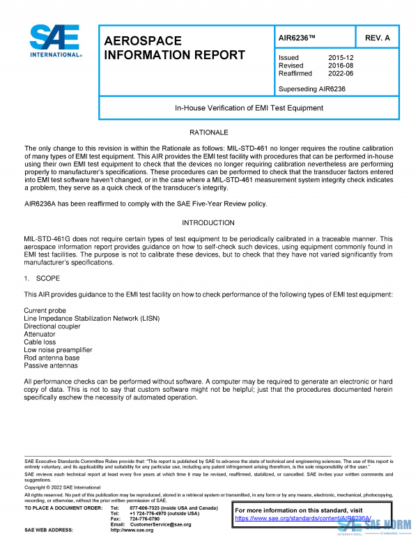 SAE AIR 6236 Series PDF