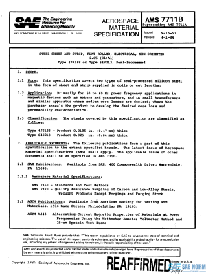 SAE AMS 7711 Series PDF