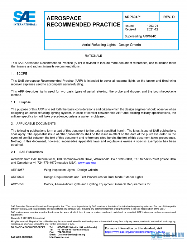 SAE ARP 694 Series PDF