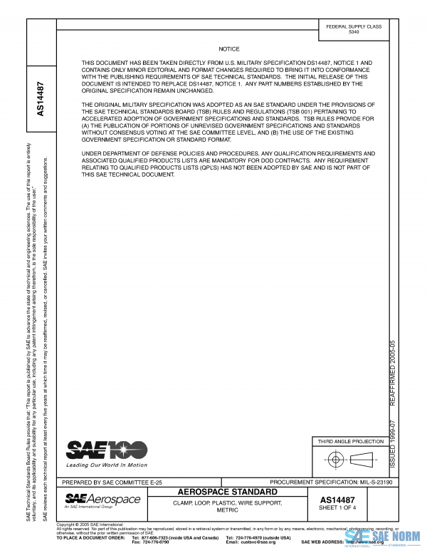 SAE AS 14487 Series PDF