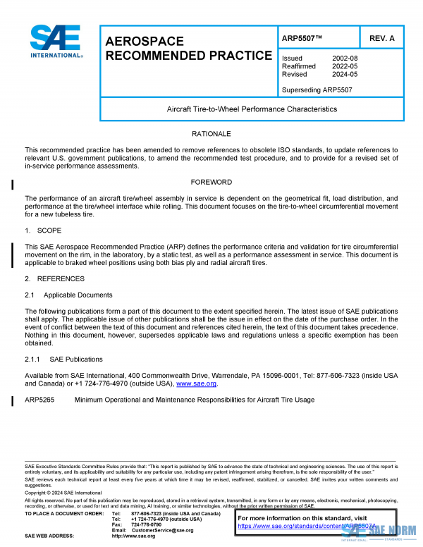 SAE ARP 5507 Series PDF