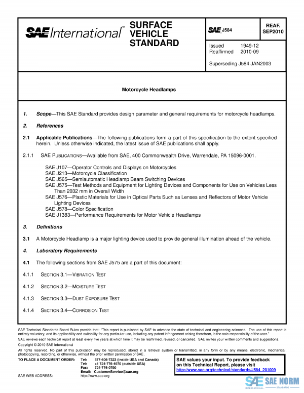 SAE J 584 Series PDF