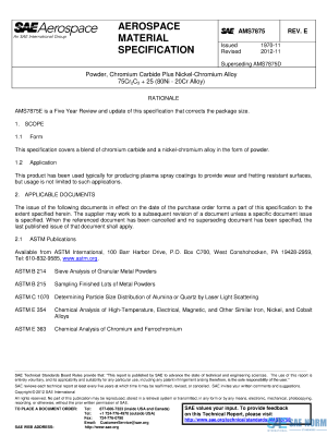SAE AMS 7875 Series PDF