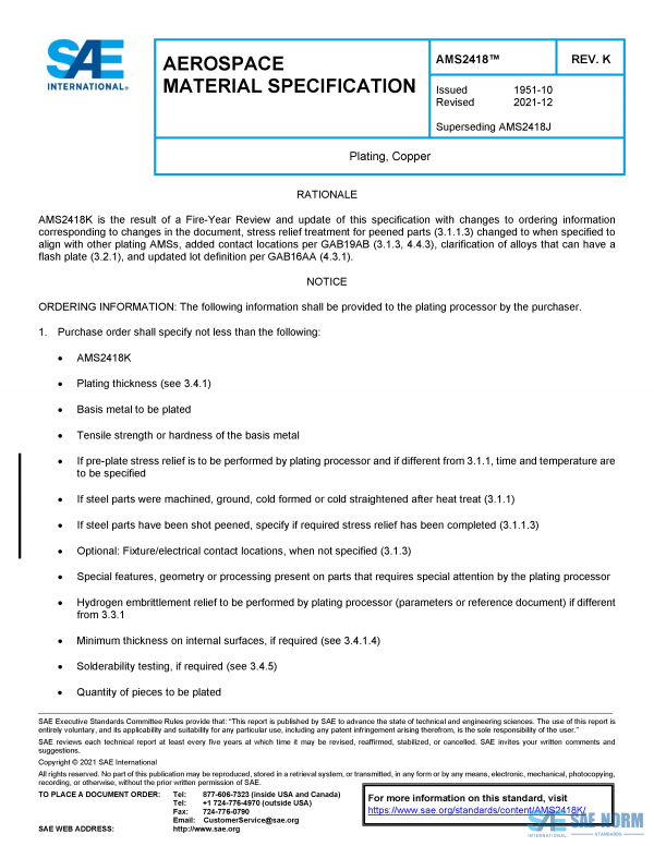 SAE AMS 2418 Series PDF