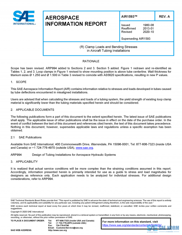 SAE AIR 1593 Series PDF