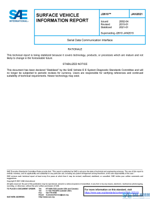 SAE J 2610 Series PDF