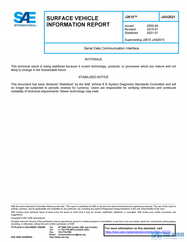SAE J 2610 Series PDF