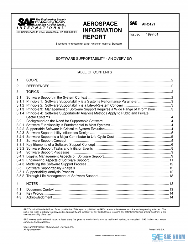 SAE AIR 5121 Series PDF