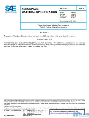 SAE AMS 1383 Series PDF