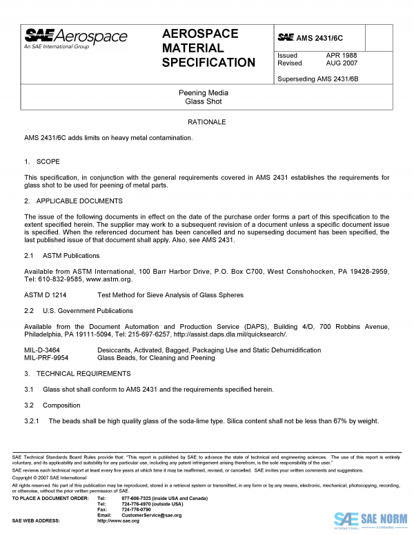 SAE AMS 2431/6 Series PDF