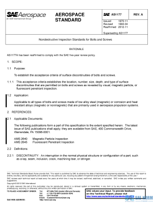 SAE AS 1177 Series PDF