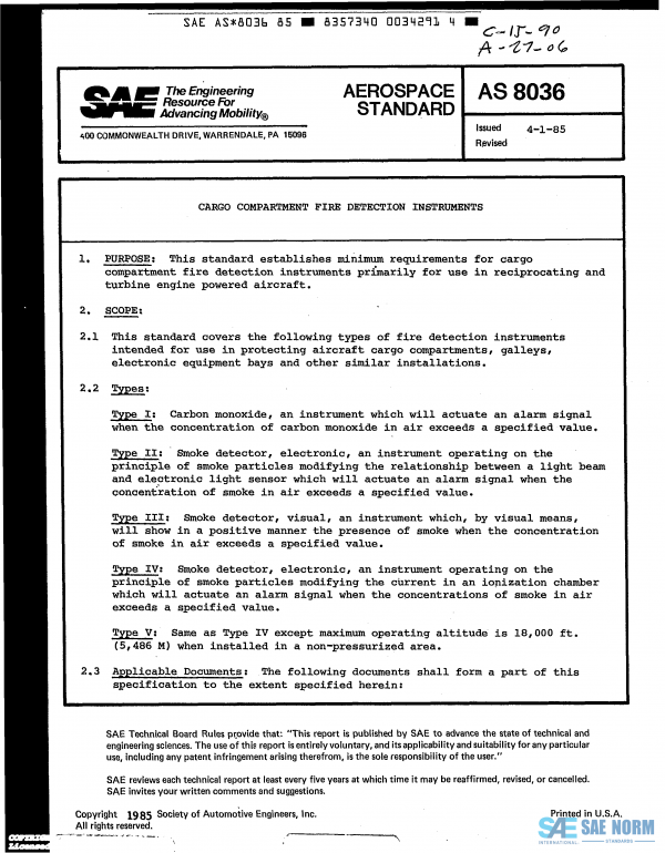 SAE AS 8036 Series PDF