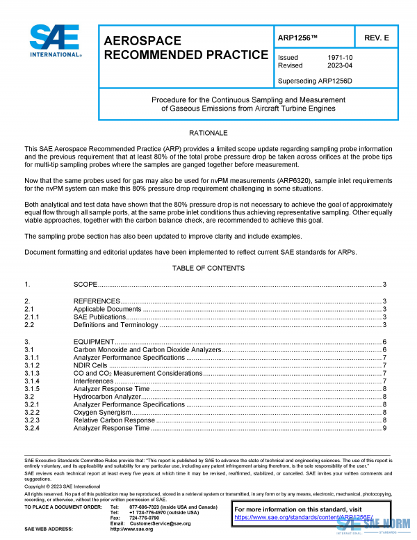 SAE ARP 1256 Series PDF