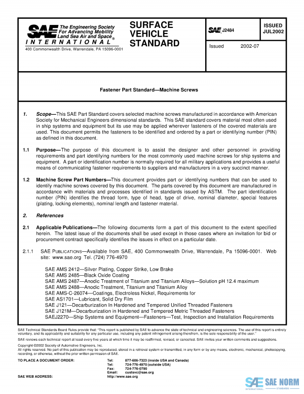 SAE J 2484 Series PDF