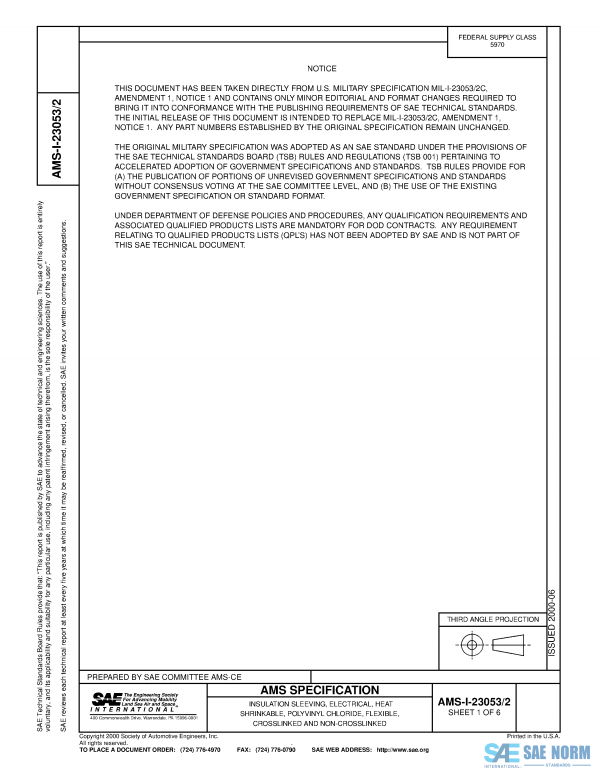 SAE AMSI 23053/2 Series PDF