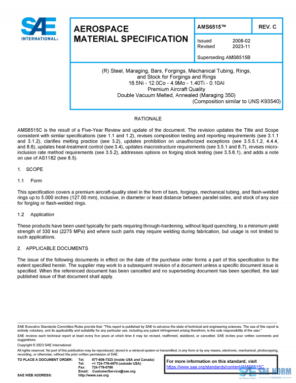 SAE AMS 6515 Series PDF