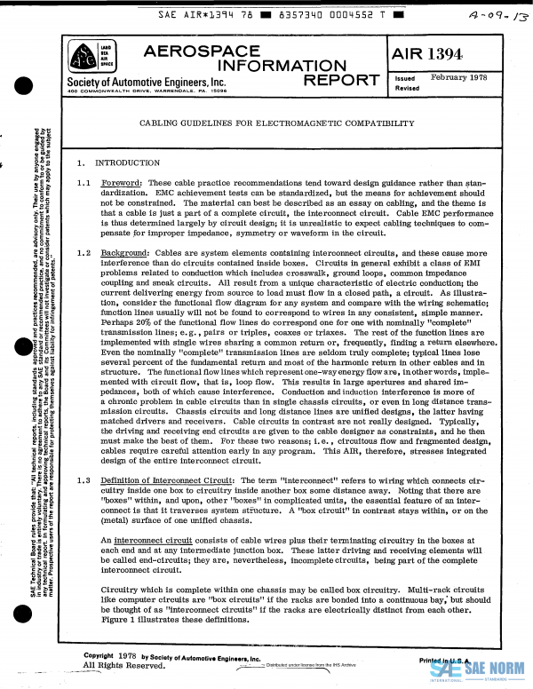 SAE AIR 1394 Series PDF