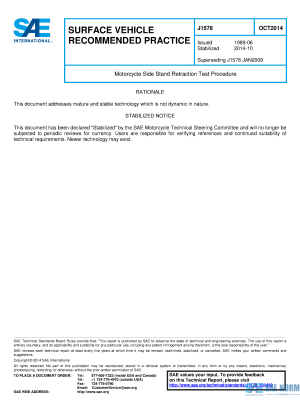 SAE J 1578 Series PDF