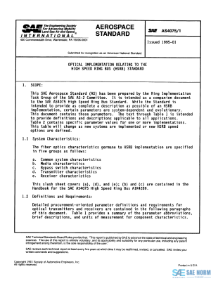 SAE AS 4075/1 Series PDF