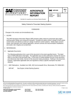 SAE AIR 1639 Series PDF