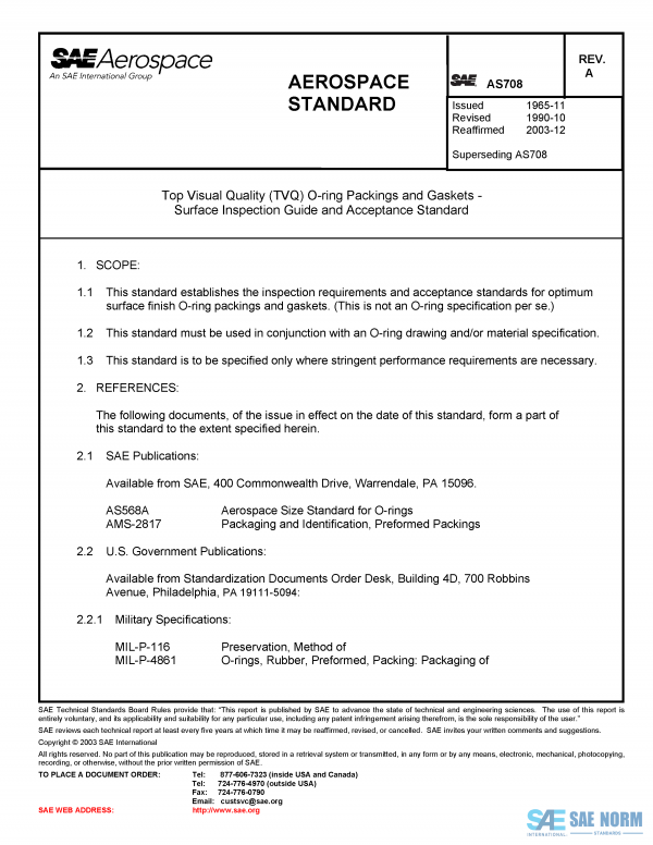 SAE AS 708 Series PDF